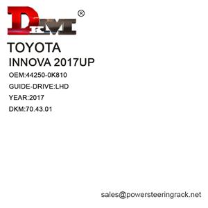 44250-0K810 Toyota INNOVA 2017UP LHD crémaillère de direction assistée hydraulique