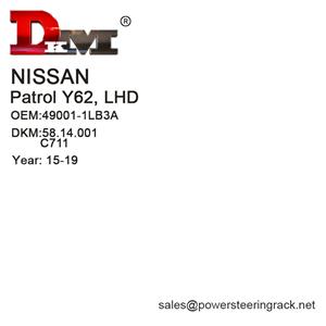 49001-1LB3A Nissan Patrol Y62 LHD Cremallera de dirección hidráulica