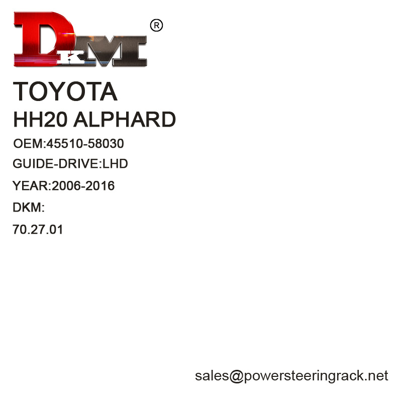 45510-58030 TOYOTA HH20 ALPHARD LHD Cremalheira de direção hidráulica manual