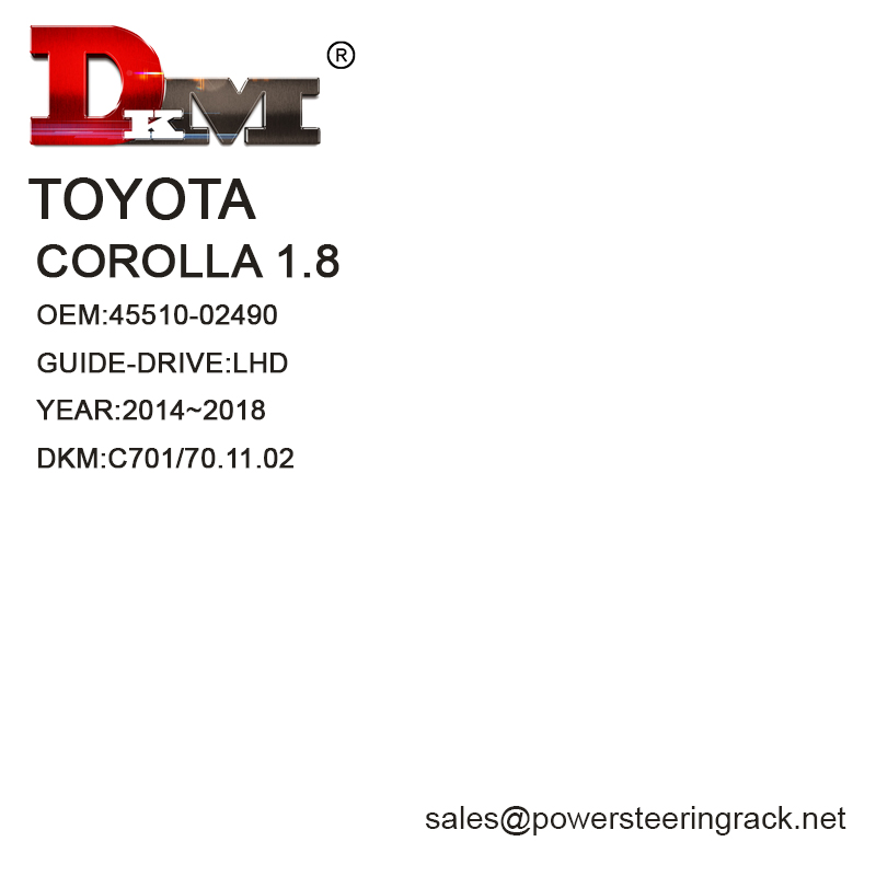 45510-02490 Toyota corolla LHD Manual1.8 Power Steering Rack