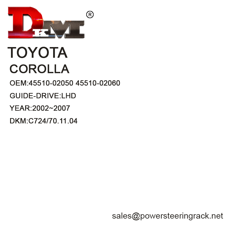 45510-02050 45510-02060 Toyota corolla LHD Cremallera de dirección asistida manual