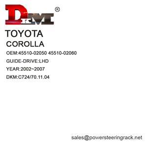 45510-02050 45510-02060 Toyota corolla LHD Cremallera de dirección asistida manual