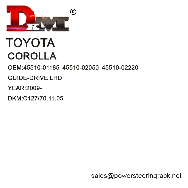 45510-01185 45510-02050 45510-02220 Crémaillère de direction assistée manuelle Toyota corolla LHD