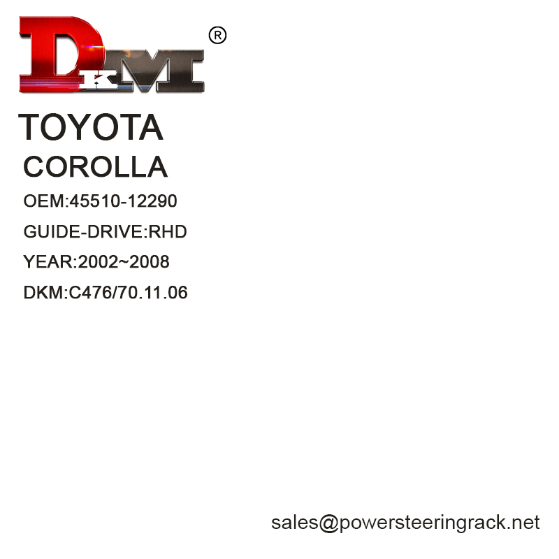 45510-12290 Toyota corolla RHD Cremallera de dirección asistida manual