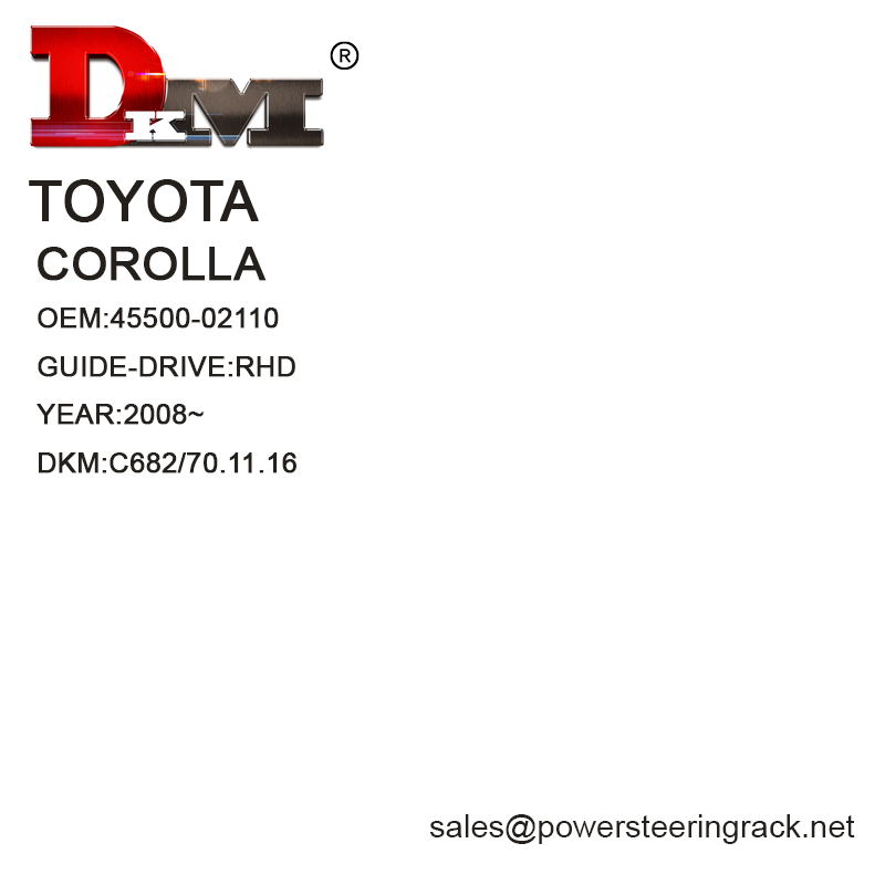 45500-02110 Тойота венче RHD Ръчна кормилна рейка