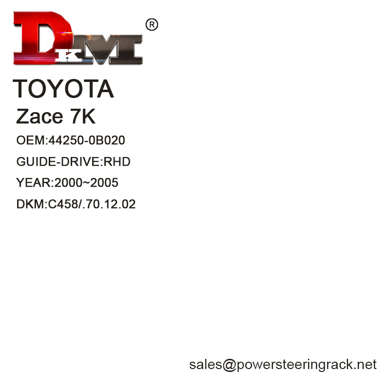 44250-0B020 Toyota Zace 7K RHD Direção Hidráulica Rack