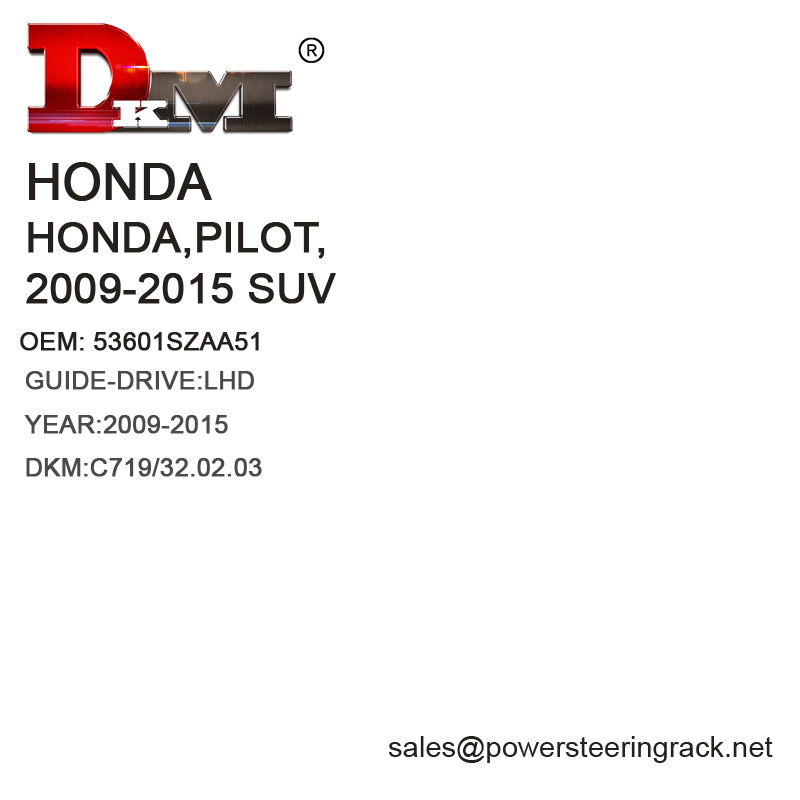 53601SZAA51 HONDA PILOT 2009-2015 SUV LHD crémaillère de direction assistée hydraulique