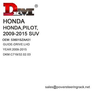 53601SZAA51 HONDA PILOT 2009-2015 SUV LHD Cremallera de dirección hidráulica