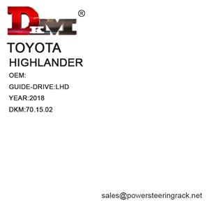 Toyota Highlander LHD Servosterzo manuale a cremagliera