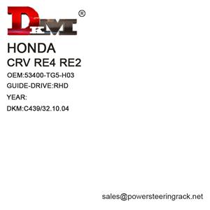 53601-SWA-023 HONDA CRV RE4 RE2 RHD Cremallera de dirección hidráulica