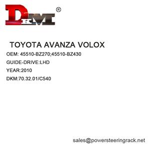 45510-BZ270 45510-BZ430 TOYOTA AVANZA VOLOX LHD Cremalheira de direção hidráulica manual