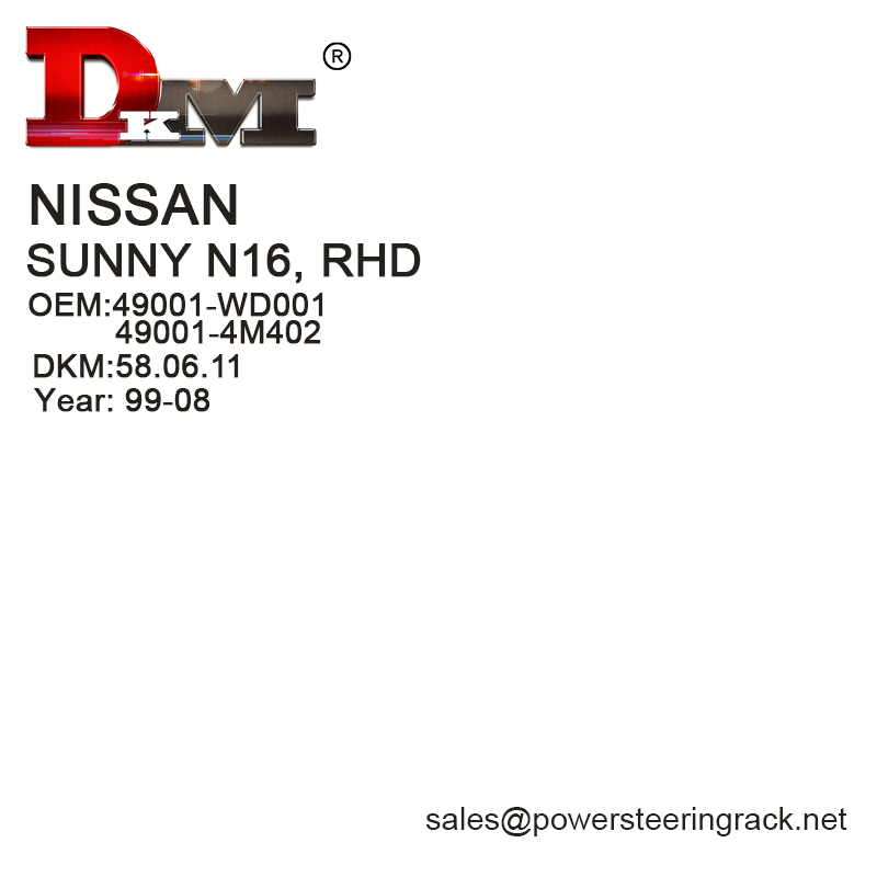 49001-WD001 NISSAN SUNNY N16 RHD cremalieră hidraulică servodirecție
