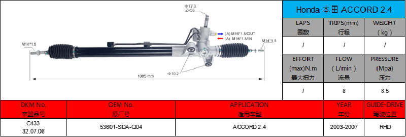 Rack and Pinion Steering