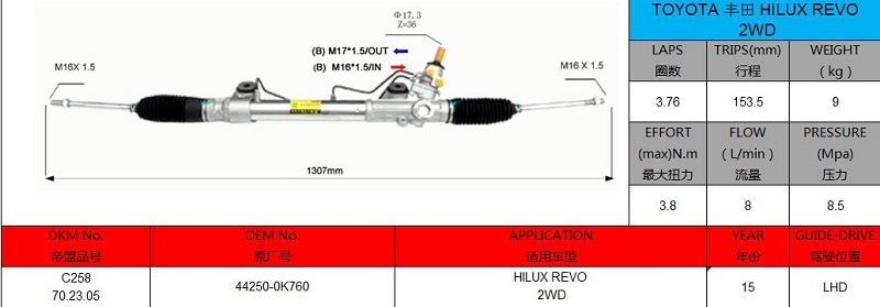 steering rack and pinion