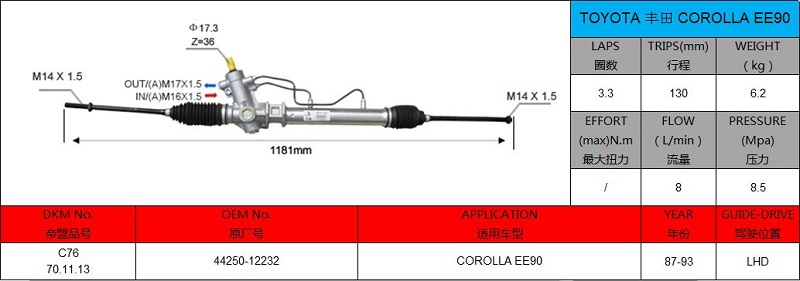 rack and pinion