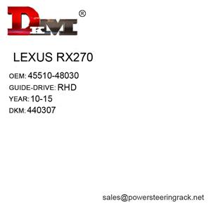 45510-48030 LEXUS RX270 RHD Manual Power Steering Rack