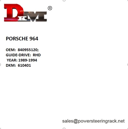 840955120 PORSCHE 964 1989 --1994 RHD Hydraulic Power Steering Rack