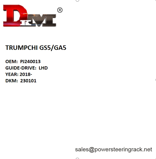 PJ240013 TRUMPCHI GS5 / GA5 LHD Caja de dirección asistida hidráulica