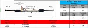 8200033768 Crémaillère de direction assistée hydraulique RENAULT CLIO II KANGOO LHD