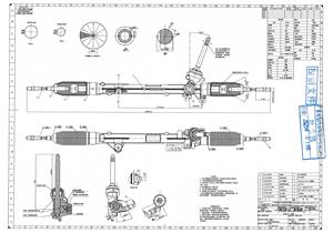 D09L32110C Cremagliera del servosterzo manuale MAZDA M2 RHD