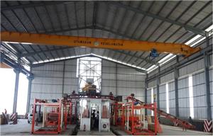 Línea de producción automática de fabricación de bloques 2xZN1000C en Surabaya