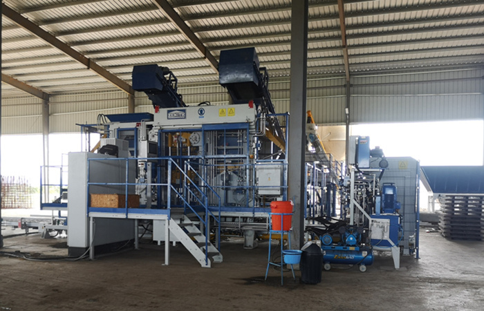 Germany Zenith 844SC Interlock Brick Making Machine in Ghana