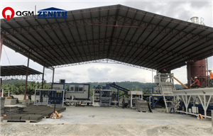 Fabricante de bloques huecos QGM ZN1000C en Davao, Filipinas