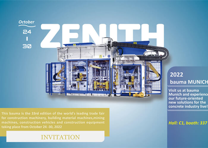 Invitation of the 33rd Bauma Munich 2022