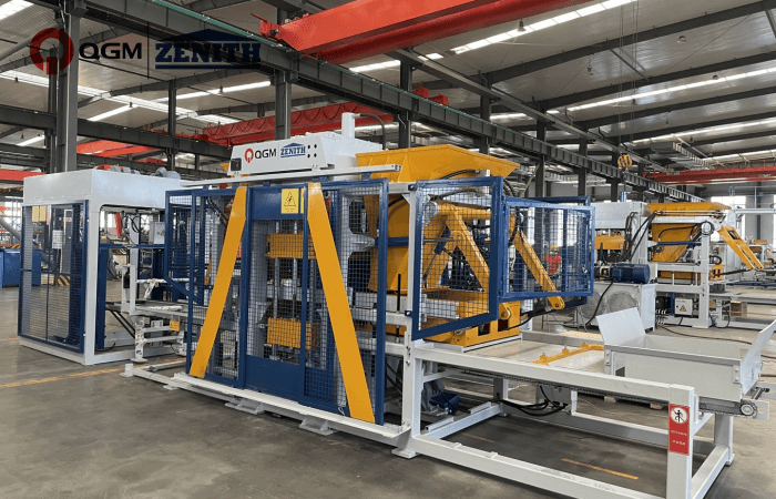 Ligne de production automatique de machines à blocs QGM QT6 en Croatie