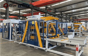 Línea de producción automática de máquinas bloqueras QGM QT6 en Croacia