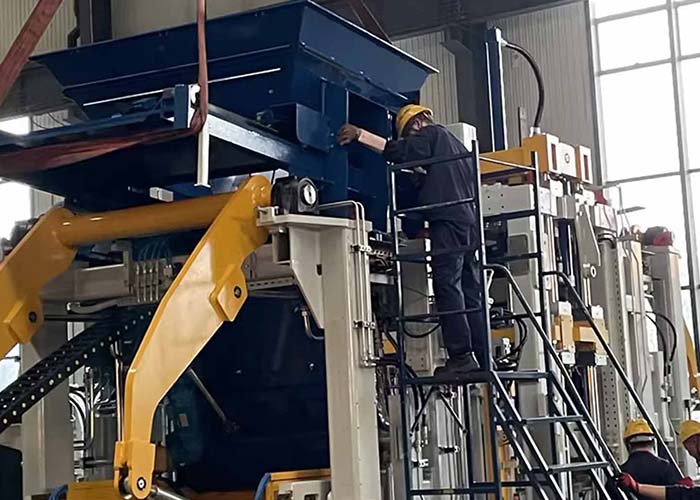 ZN1200-2 Concrete Block Machine Ready for Shipment Supporting Efficient Concrete Product Manufacturing Around the World