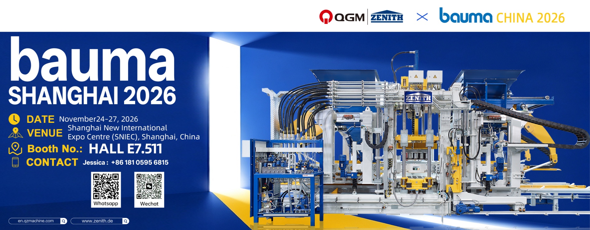 QGM & ZENITH at bauma SHANGHAI 2026 | Block Making Machines