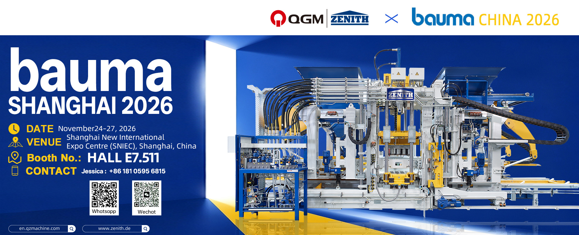 QGM & ZENITH at bauma SHANGHAI 2026 | Block Making Machines