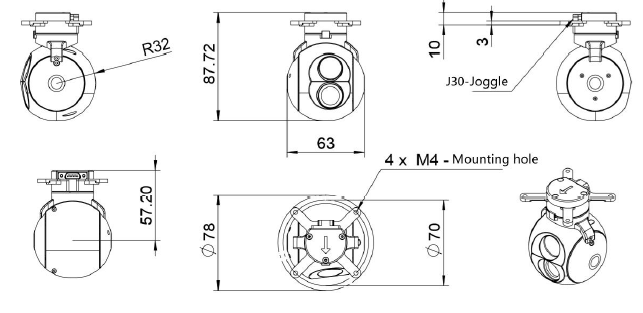 25mm EO/RGB sensor