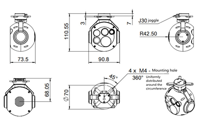 LRF gimbal camera