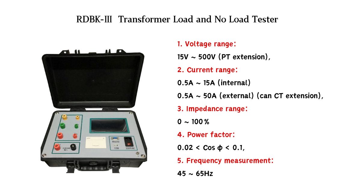 Transformer Load and No Load Tester