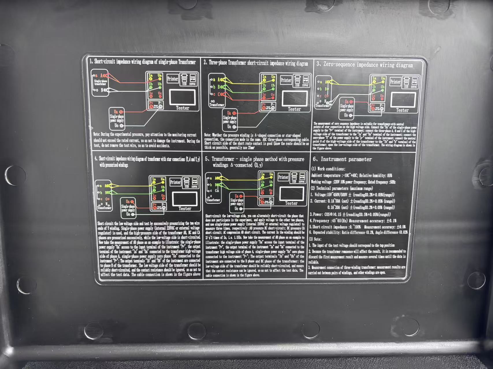 Transformer Load and No Load Tester