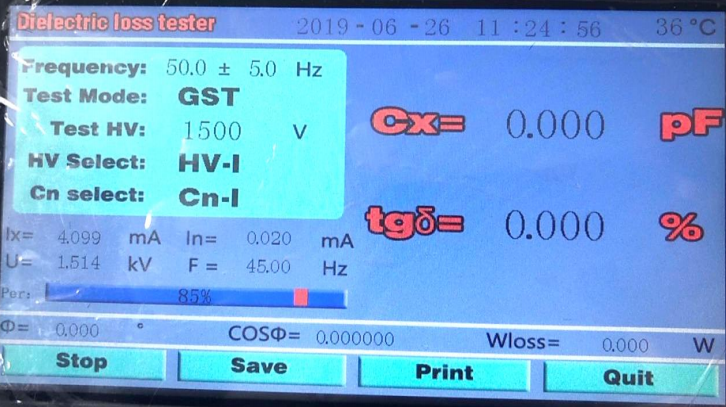 tan delta test of transformer procedure