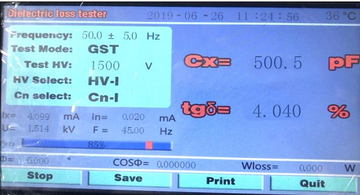 tan delta testing procedure pdf