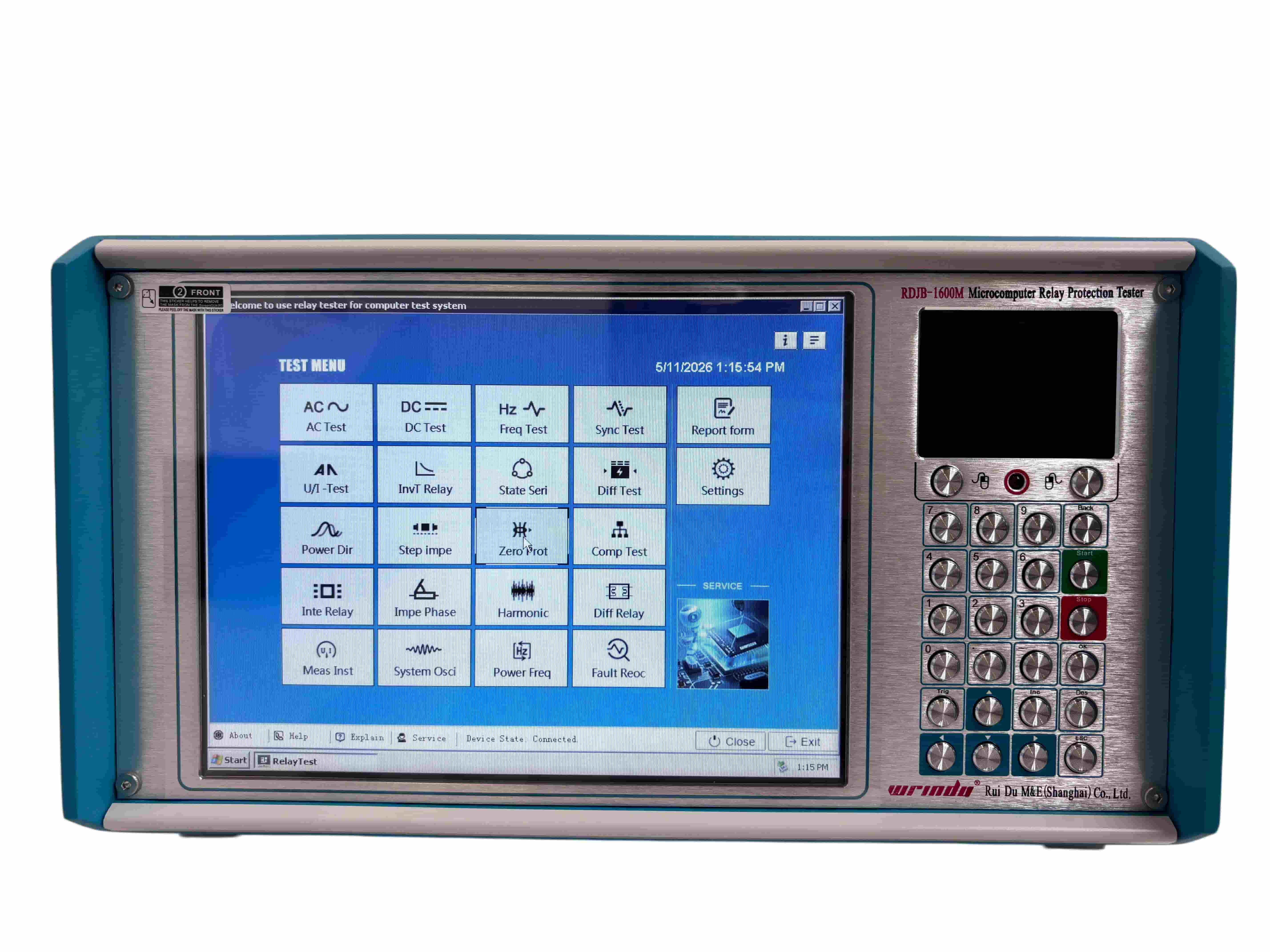 RDJB-1600M Six Phases Relay Protection Tester