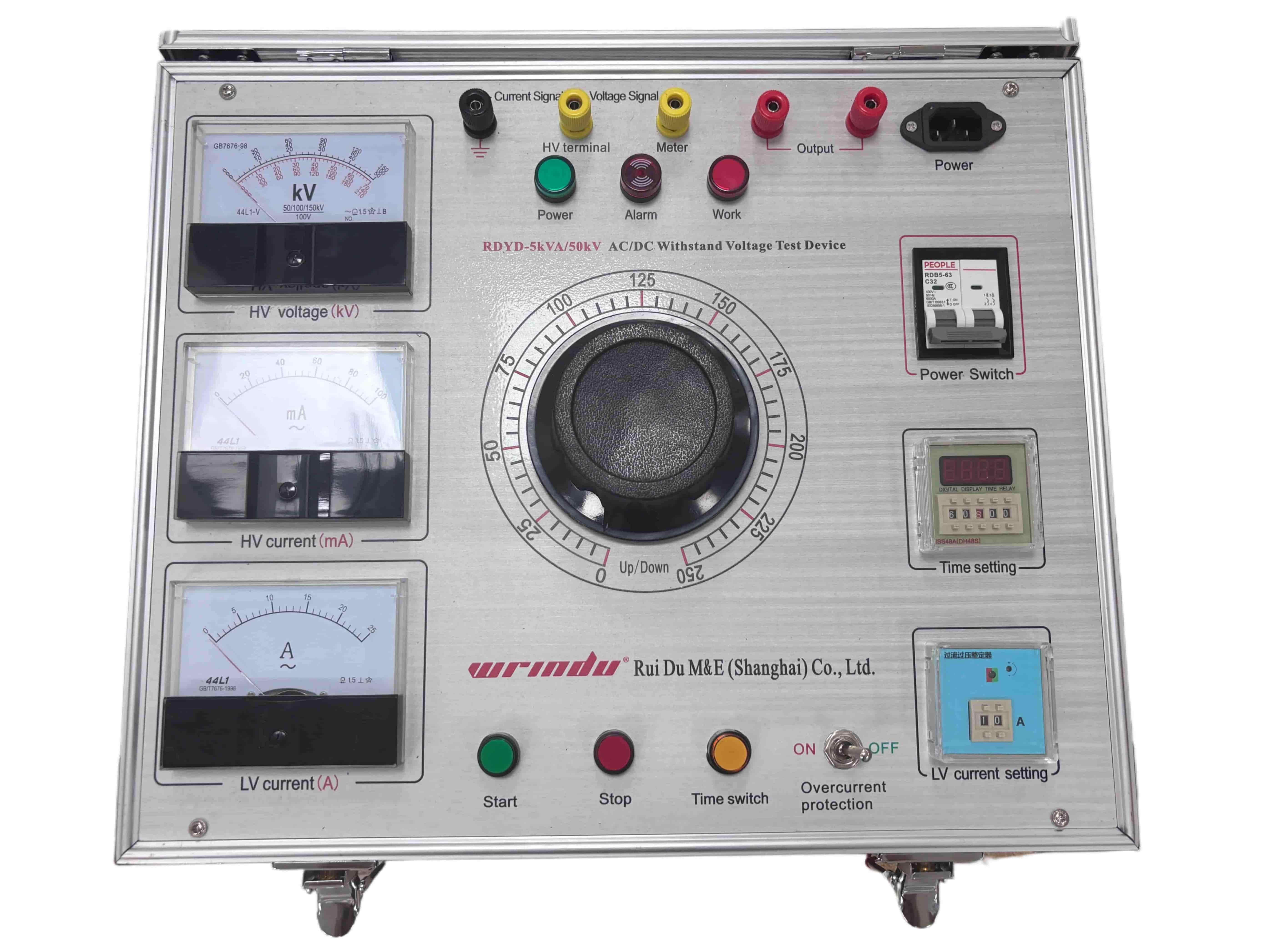 RDYD-5kVA-50kV AC/DC Withstand Voltage Test Device and Oil Immersed Test Transformer