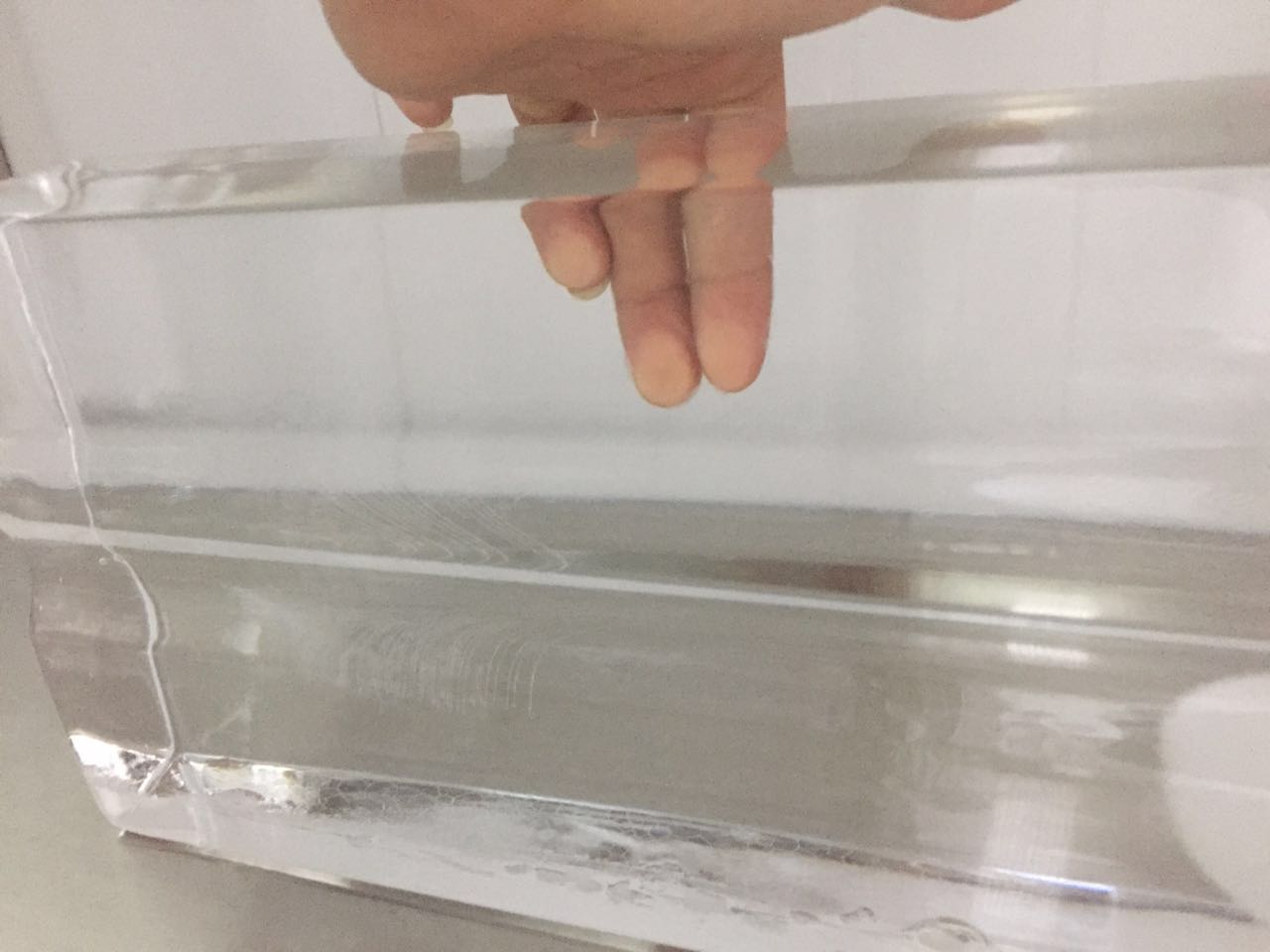 Nuevo diseño 100% bloque de hielo completamente transparente