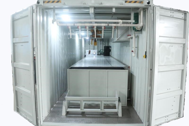 Китай Moving машина льда блока рассола фабрики создателя льда в контейнере, производитель