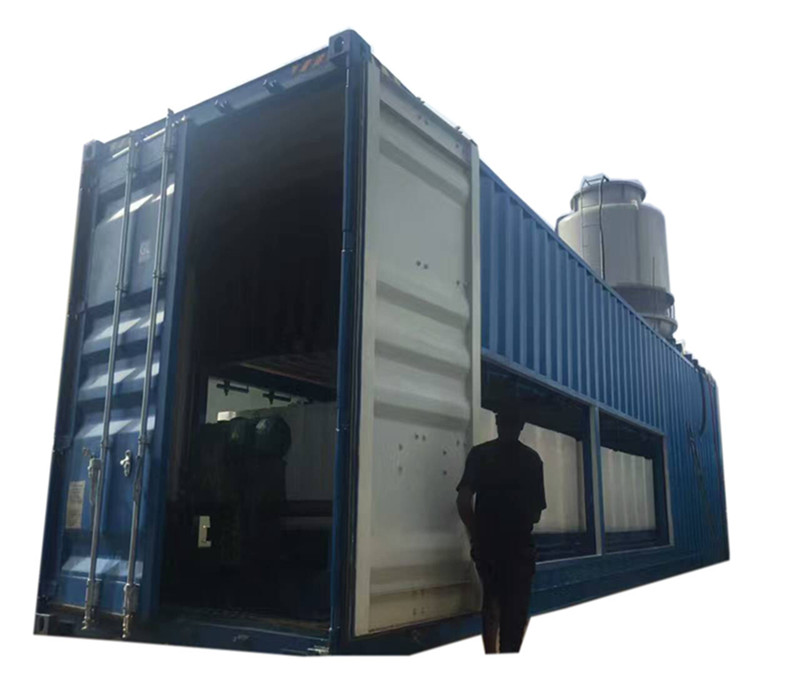 containerized ice block machine direct cooling