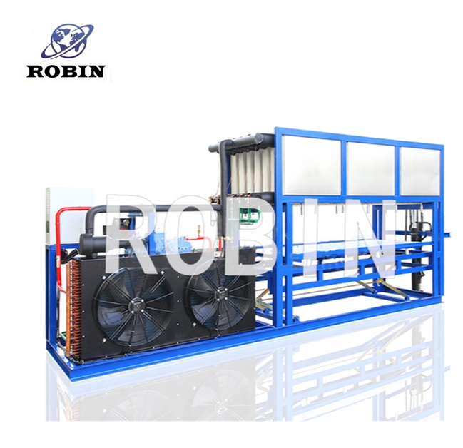 Direct Cooling 3 Tons/day Block Ice Machine For Fishery Processing