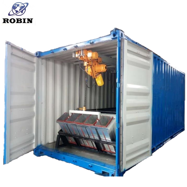 Container Block Ice Machine With Refrigerator Cold Room