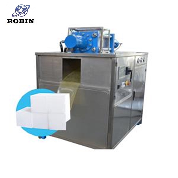 Máquina de bloques de cubitos de hielo seco para efectos comerciales con líquido de CO2