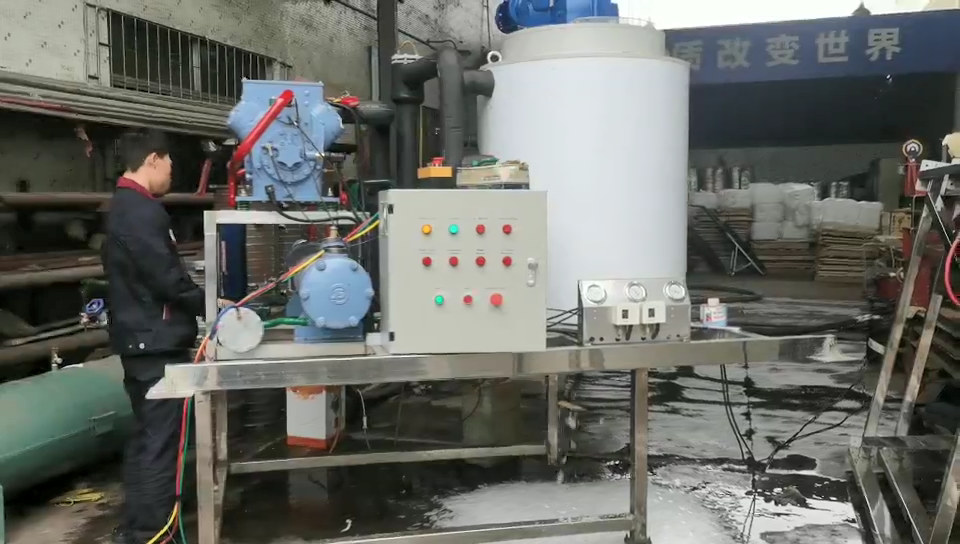 5T Flake ice Machine in testing