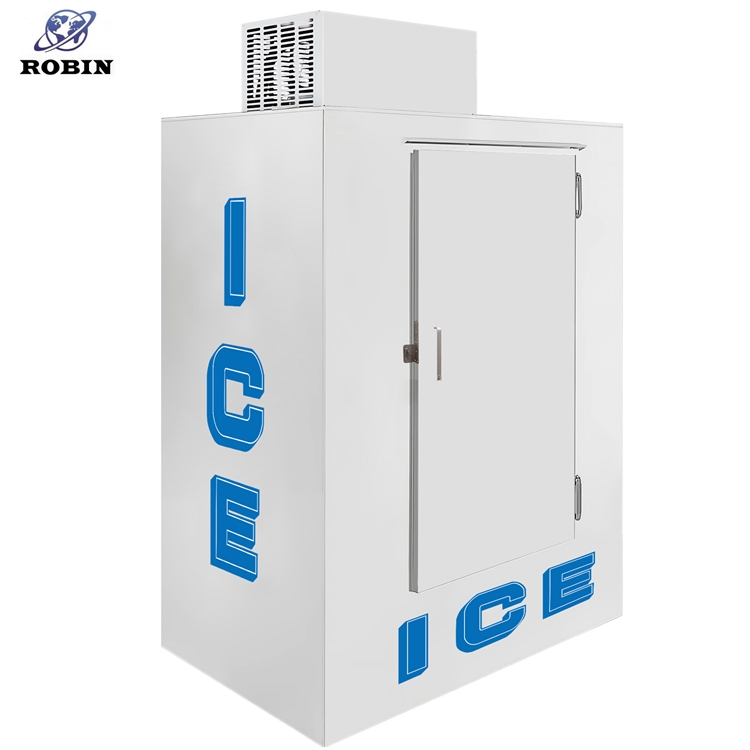 Supply 2 glass door bagged ice cube merchandiser storage freezer box