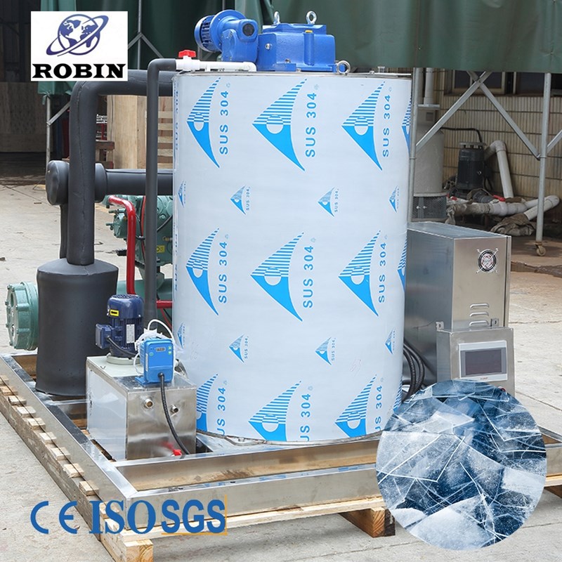 5tons water cooled flake ice machine